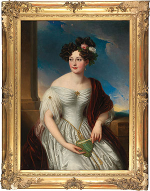 Das Portrait zeigt die ungarische Gräfin Claudine Rhedey von Kis-Rhede (1813-1841).