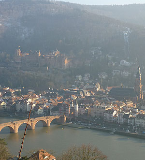 Schloss Heidelberg im Winter