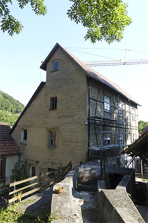 Maysacksche Mühle in Neckarsmühlbach bei Haßmersheim. Gesamtansicht und Baudetail © Deutsche Stiftung Denkmalschutz/Wegner