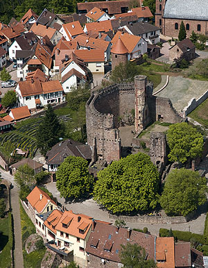 Luftaufnahme der Burganlage. Foto: Achim Mende /SSG