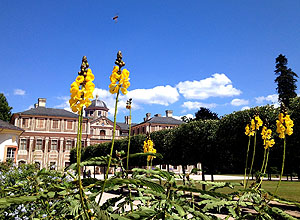 Schloss Favorite - Ansicht vom Garten. Foto: SSG