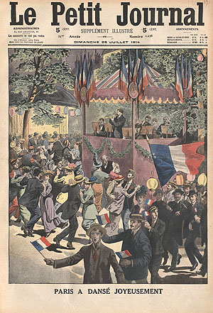 "Paris hat fröhlich getanzt" (29. Juli 1914