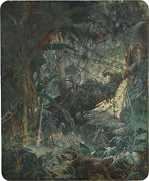 Adolf Schrödter, Brasilianischer Urwald. Um 1868. Staatl. Kunsthalle Karlsruhe