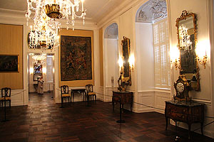 Schloss Bruchsal. Innenraum in der Bel Etage.