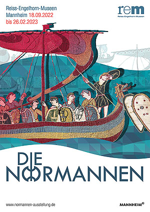 Plakat zur Normannen-Ausstellung 2022 in den REM