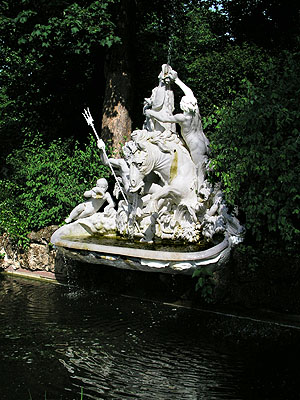 Schlossgarten Schwetzingen: Seepferdbrunnen (Gabriel Grupello, Anf. 18. Jh.)