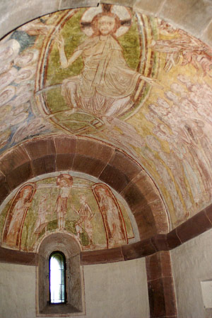 Kloster Alpirsbach, romanische Seitenkapelle mit spätmittelalterlicher Ausmalung. Foto: kulturer.be