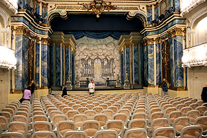 Schloss Schwetzingen, Pigage-Theater, Blick zur Bühne. Foto: kulturer.be