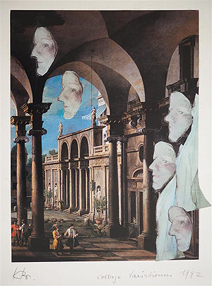 Collage „Variationen“ von Karin Bruns. Erkenbert-Museum Frankenthal