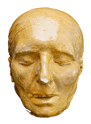 Gipsmaske von Elisabeth Wiese, ca. 19. Jh, Polizeimuseum Hamburg