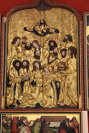 Klostermuseum Salem, Strigel-Altar, Altarbild mit Darstellung des Marientods. Foto: kulturer.be