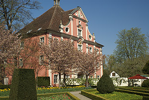 Kloser und Schlos Salem, Torhaus, Gartenseite. Foto: kulturer.be