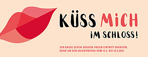 Motiv der Aktion "Küss mich im Schloss" 2024. © SSG