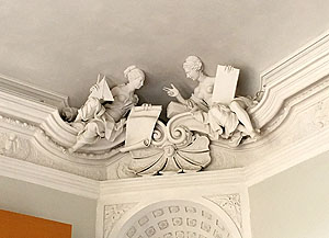 Personifikation der Architekturkunst im Audienzzimmer der Kurfürstin