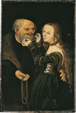Lucas Cranach der �ltere und Werkstatt, Das ungleiche Paar, um 1530.
