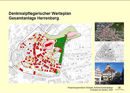 Denkmalpflegerischer Werteplan Gesamtanlage Herrenberg