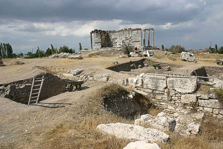 Ausgrabungen mit Studierenden der Universit�t Freiburg in Aizanoi/T�rkei. 