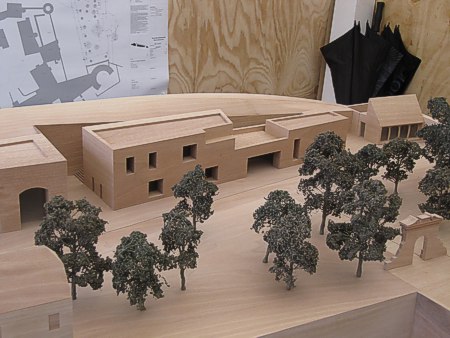 Grundsteinlegung f�r das Besicherzentrum im Schloss Heidelberg