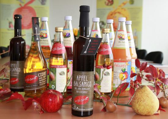 Regionale Produkte der Streuobstinitiative Stadt- und Landkreis Karlsruhe e.V. Foto: Landratsamt Karlsruhe