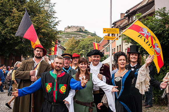 Zu den Stadtgeschichten - kurz STAGES - in Staufen verwandelt sich die Fauststadt jedes Jahr im September in ein begehbares Geschichtsbuch. © Philipp von Ditfurth
