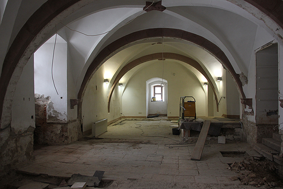 Schloss Schwetzingen: Hofstube im Erdgeschoss des Ludwigsbaus