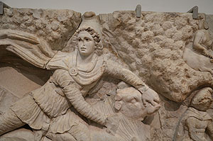 Mithras mit dem Stierkopf