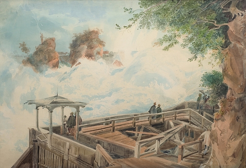 Egidius Federle (Stühlingen 1810-1876 Freiburg), Aquarell, 1843