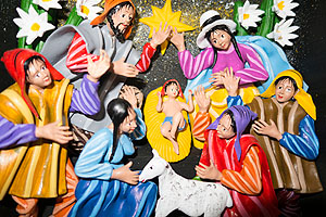 Anbetung der Hirten. Ednis Adavocsi, Peru, 2007. Foto David Schmehle/ssg