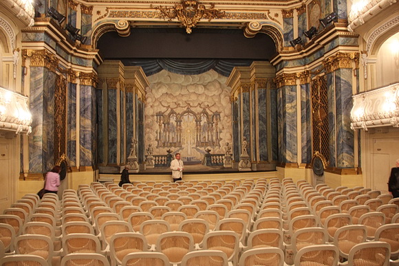 Schwetzingen, Schlosstheater, Bühnenraum