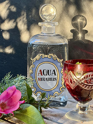 Flasche für "Aqua mirabilis", Wunderwasser, 